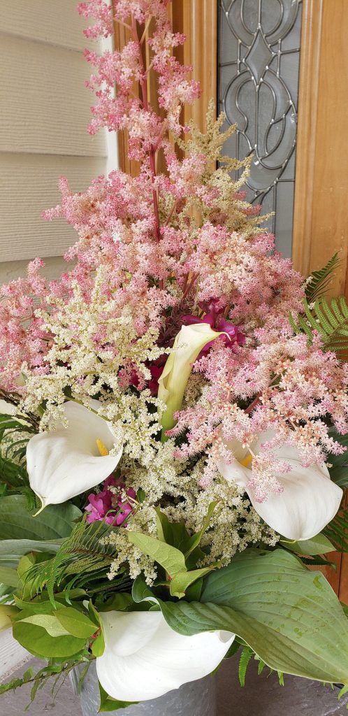 It is so fun to go out into the gardens at Colettes Bed and Breakfast to create professional displays. Go harvest your own cut flowers for a beautiful display at home. (Andrew May/For Peninsula Daily News)
