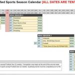 A calendar outline of the WIAAs four-season high school athletics plan for the 2020-21 school year.