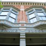 The bay windows of the Belmont extend over Water Street. (Ken Park/Peninsula Daily News)