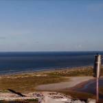 This photo provided by SpaceX shows a prototype of its Mars ship, Starship, is launched Tuesday, Aug. 5, 2020, in south Texas. Tuesday nights flight lasted barely 45 seconds, but was an important first for SpaceXs Starship. SpaceX chief Elon Musk tweeted: Mars is looking real. Musk says several more short hops are planned before a test version of Starship aims for a high altitude. The latest prototype is relatively plain: It stands a full-scale 100 feet tall and resembles a steel silo with a cap on top. (SpaceX via AP)