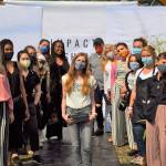 A number of volunteers from the Sequim and Seattle area helped Sica Schmitz, creator of Impact Fashion, hold the nonprofits fifth fashion show on Aug. 6 at New Dungeness Nursery. The event will broadcast online Sept. 4 at the nonprofits website as part of a summit to promote sustainable fashion. (Matthew Nash/Olympic Peninsula News Group)