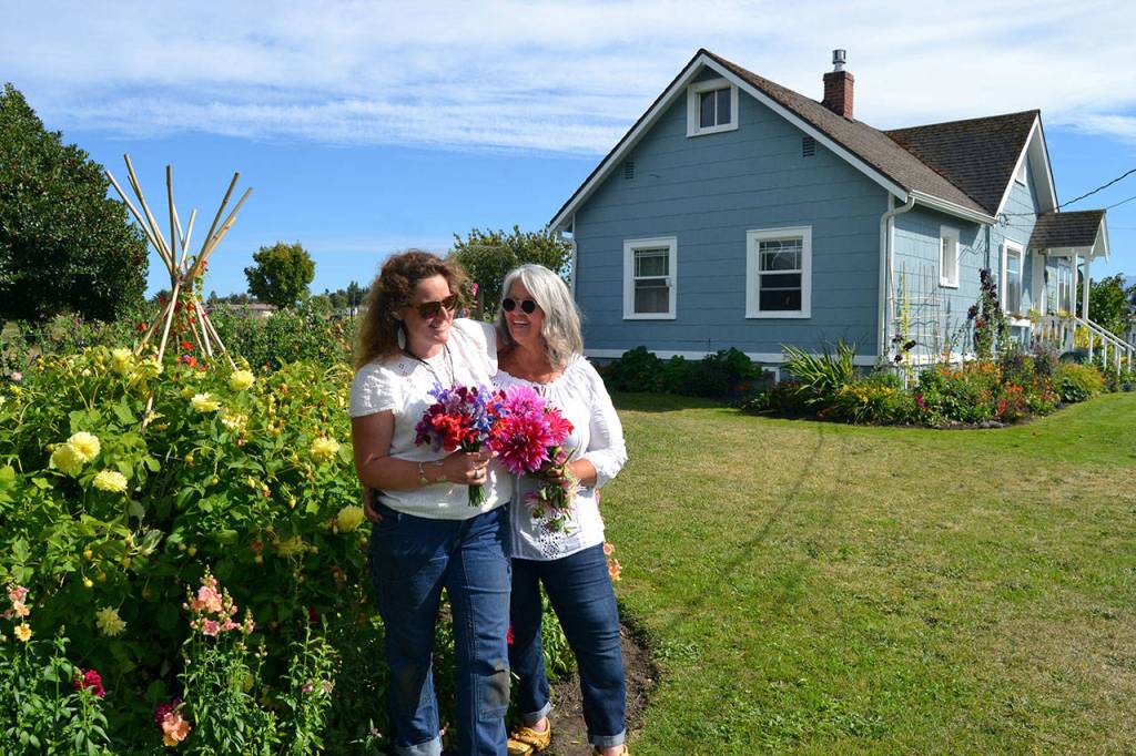 With COVID-19 precautions in place, Victoria Townsley postponed her move to Tucson, Ariz., to live with her daughter, Mikel. If she wasnt here, Id be even more exhausted without her, Mikel said. (Matthew Nash/Olympic Peninsula News Group)