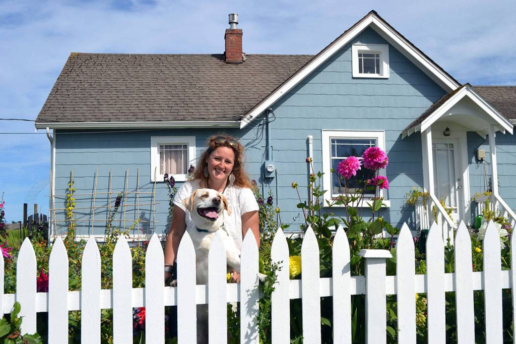 As a grade school student, Mikel Townsley told her mom some day shed live in this house on Cays Road. Years later, Mikel lives there with her mom, Victoria, and dog, Tucker. (Matthew Nash/Olympic Peninsula News Group)