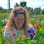 Sweet peas and dahlias are two of Mikel Townsleys favorites in her garden. Proceeds from bouquet sales will help with some expenses of obtaining a masters degree in social work. (Matthew Nash/Olympic Peninsula News Group)