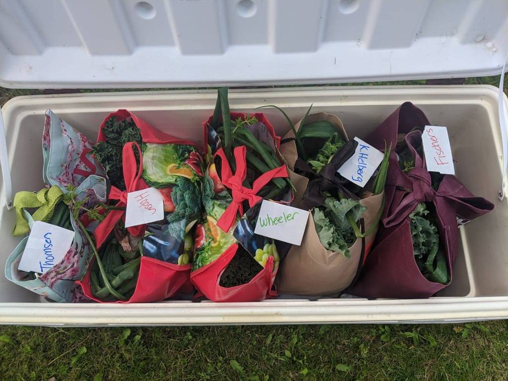 Griffith Farm CSA shares ready for pickup by Griffith Farm CSA. (Submitted photo)