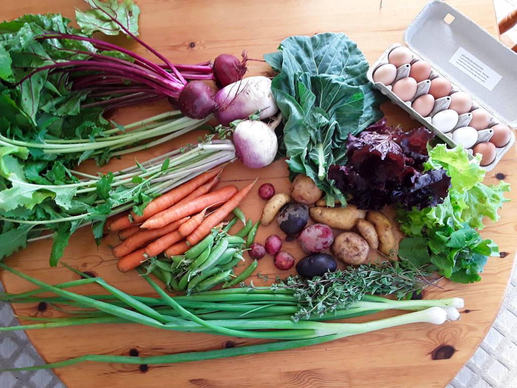Goods from Wild Edge CSA. (Christine Epperson-Auger)