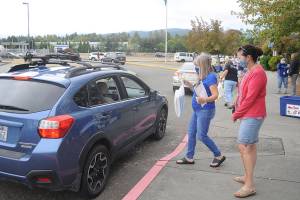 Picking up school supplies in Sequim