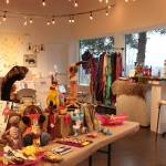 Pamela Hastings one-of-a-kind artist dolls (front, left) were crowd favorites at the Port Angeles Fine Arts Centers 2019 Holiday Makers Market. (Photo courtesy of Port Angeles Fine Arts Center)