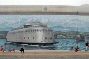 Kalakala mural vandalized in Port Angeles