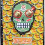 Loren Scruggs bright, bottle cap art is featured at the Port Townsend Gallery this month.