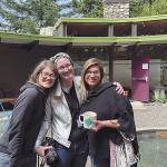 The Port Angeles Fine Arts Center staff is pictured at the 2019 Summertide Festival. From left are Lauren Bailey, community outreach coordinator; Sarah Jane, gallery and program director; and Jessica Elliott, executive director.