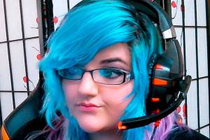 Stormy Custer of Sequim, a member of Peninsula College's esports team, got her first win of the season last week, beating her Smash Brothers opponent from Iowa Central 4-2.