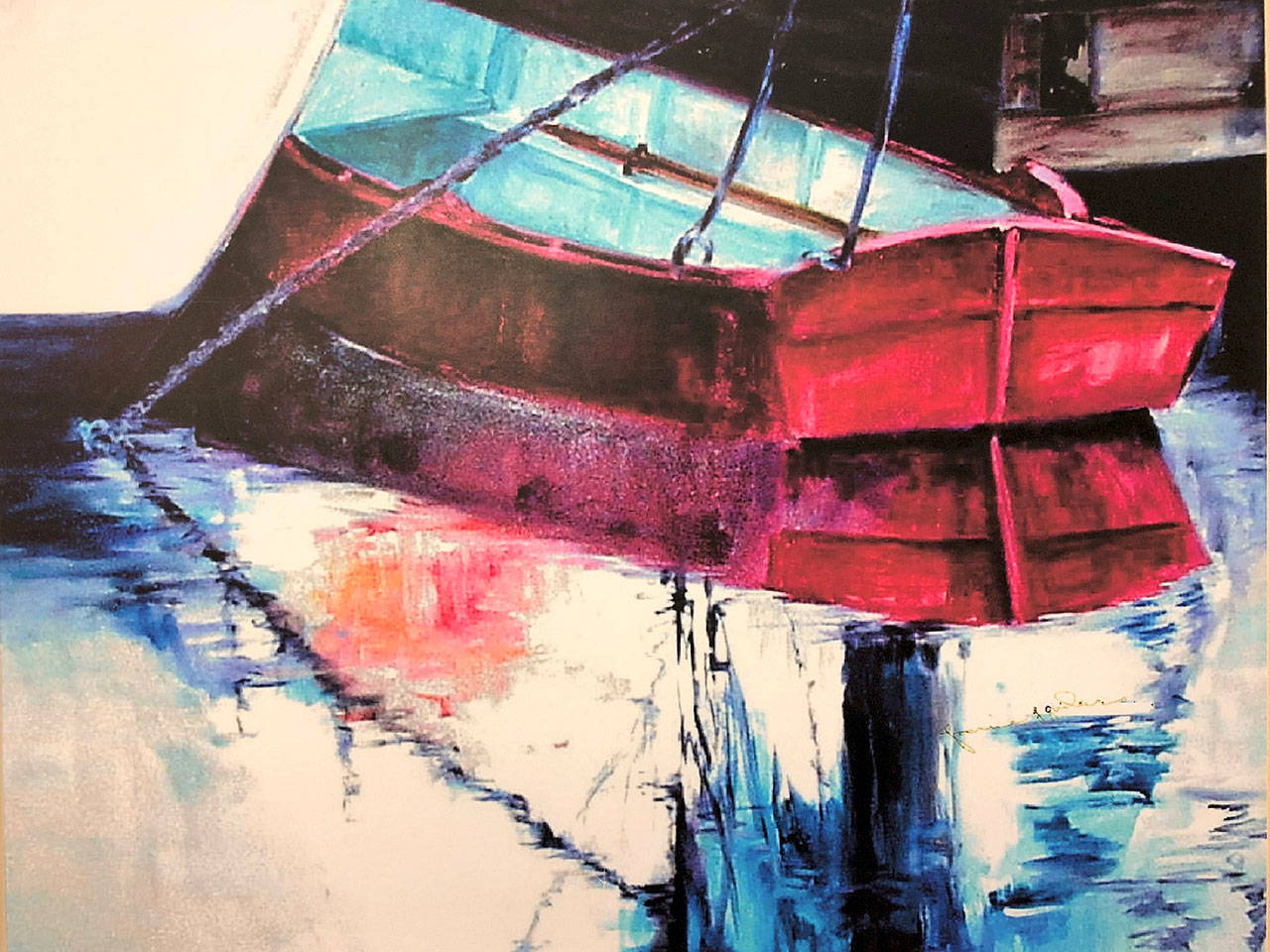 Reflections by Janet Gruber is on display this month.