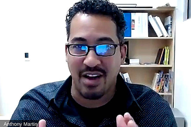 Anthony Martin, Sequim IT director, said in an Oct. 29 virtual meeting that the goal of the Broadband Team is to create more options for our residents and businesses and improve services overall, but weve got a long way to go. Our current phase of the project is mapping service/speed levels in our area. That will hopefully provide opportunities for future build-outs. (Zoom screenshot)