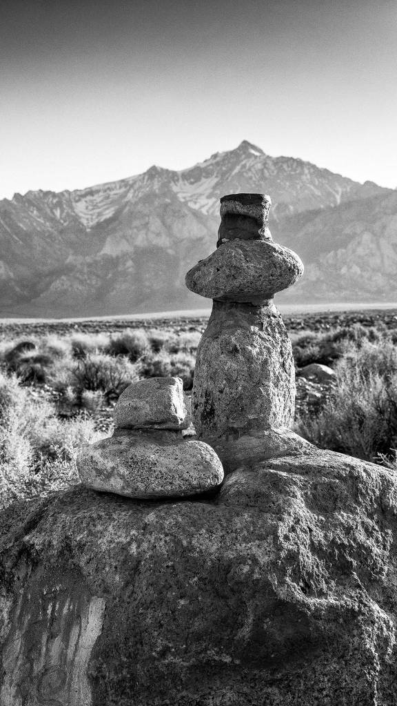Peace Monument is one of many photographs taken by Port Townsend photographer Brian Goodman at the site of Manzanar.