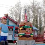 Fat Smittys restaurant in Discovery Bay has been subjected to three burglaries this year, with thieves stealing dollar bills that patrons personalize and attach to the walls and ceiling. Thursdays latest robbery is the first time law enforcement have been able to catch the suspect thieves, however it is still under investigation if Thursdays robbers are connected to the prior robberies. (Zach Jablonski/Peninsula Daily News)