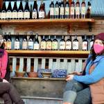 Finnriver Farm & Cidery crew members Evelyn Cilley, left, and Sarah Albert co-host the Community Bowls and Soup Sharing this weekend. (Diane Urbani de la Paz / Peninsula Daily News)