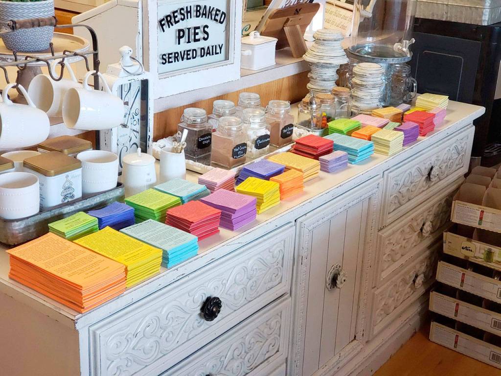 Thank-you notes and inspirational quotes from Clallam County politicians, first responders and other well-known residents were included in jars of kindness distributed to 350 Clallam County behavioral health workers by the Olympic Peninsula Healthy Communities Coalition. (Courtesy photo)