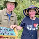 Alan and Karen Selig were among the gleaners volunteering at Joyces Blueberry Haven last summer. (Photo courtesy of Sharah Truett/WSU Clallam County Extension)