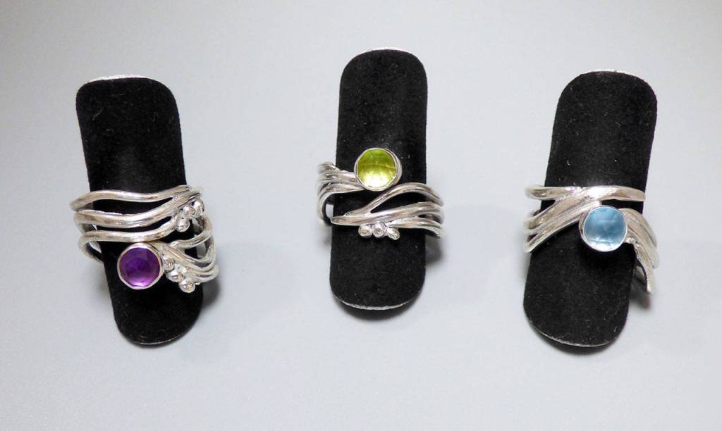 Jewelry by Ginny Ford will be on display in Port Ludlow in February.