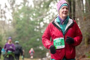 Run the Peninsula
Sue Stednek of Sequim competes in the 2020 Elwha Bridge Run. The Run the Peninsula series returns Saturday with the 2021 Elwha Bridge Run.