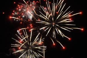 City of Sequim staff will begin negotiations to bring a fireworks show to Carrie Blake Community Park on Independence Day. In non-pandemic years, Sequim hosts fireworks each May for the Sequim Irrigation Festival Logging Show, as seen here in 2018. Michael Dashiell/Olympic Peninsula News Group file photo