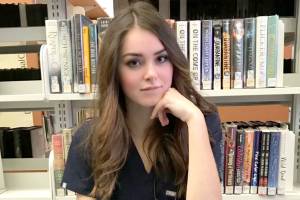 Anna DeGroote receives the Soroptimist International of Port Angeles nursing scholarship