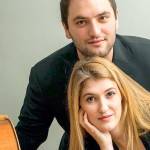 Cellist Julian Schwarz and his wife, pianist Marika Bournaki, will give a recital in March for Port Angeles Symphony fans. (Courtesy Schwarz-Bournaki)