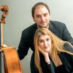 Cellist Julian Schwarz and his wife, pianist Marika Bournaki, will give a recital in March for Port Angeles Symphony fans. (Courtesy Schwarz-Bournaki)