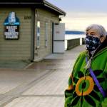 Julia Cochrane helped open the Winter Welcoming Center in downtown Port Townsend's Pope Marine Building this month. (Diane Urbani de la Paz/Peninsula Daily News)