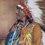 The picture on the frontispiece of Big Chief White Horse Eagle’s biography titled “We Indians — The Passing of a Great Race.”