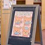 Masks, distancing and hand sanitizer are key parts of public libraries reopening, as a sign in the Port Townsend Library childrens section indicates. (Diane Urbani de la Paz/Peninsula Daily News)