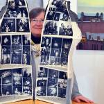 Mary O'Shaughnessy filled a dressform with photographic images from her life to create "The Home Within," a top award winner in the "Spirit of Home" exhibition. The show is on display at the Grover Gallery in downtown Port Townsend through March 28.