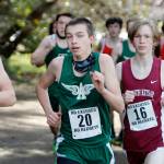 Maxwell Baeder, Port Angeles runs in the Olympic League cross country championships Saturday. (Mark Krulish/Kitsap News Group)