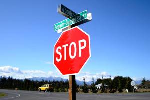 Construction on a roundabout at the intersection of Sequim-Dungeness Way and Woodcock Road could begin this July and finish by September. Matthew Nash/Olympic Peninsula News Group