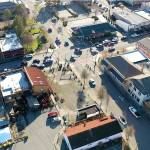 This summer, surveys will go out to help redesign Centennial Place at the northeast corner of Sequim Avenue and Washington Street. Sequim city councilors seek design options before allocating funds to the project they decided on March 8. (Photo courtesy of Silas Crews)