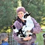 <strong>Diane Urbani de la Paz</strong>/Peninsula Daily News
 Rachael Van Laanen and her son Quince, 5, care for the animals  including 40 American Alpine goats  at Mystery Bay Farm on Marrowstone Island.