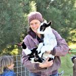 <strong>Diane Urbani de la Paz</strong>/Peninsula Daily News
 Rachael Van Laanen and her son Quince, 5, care for the animals  including 40 American Alpine goats  at Mystery Bay Farm on Marrowstone Island.