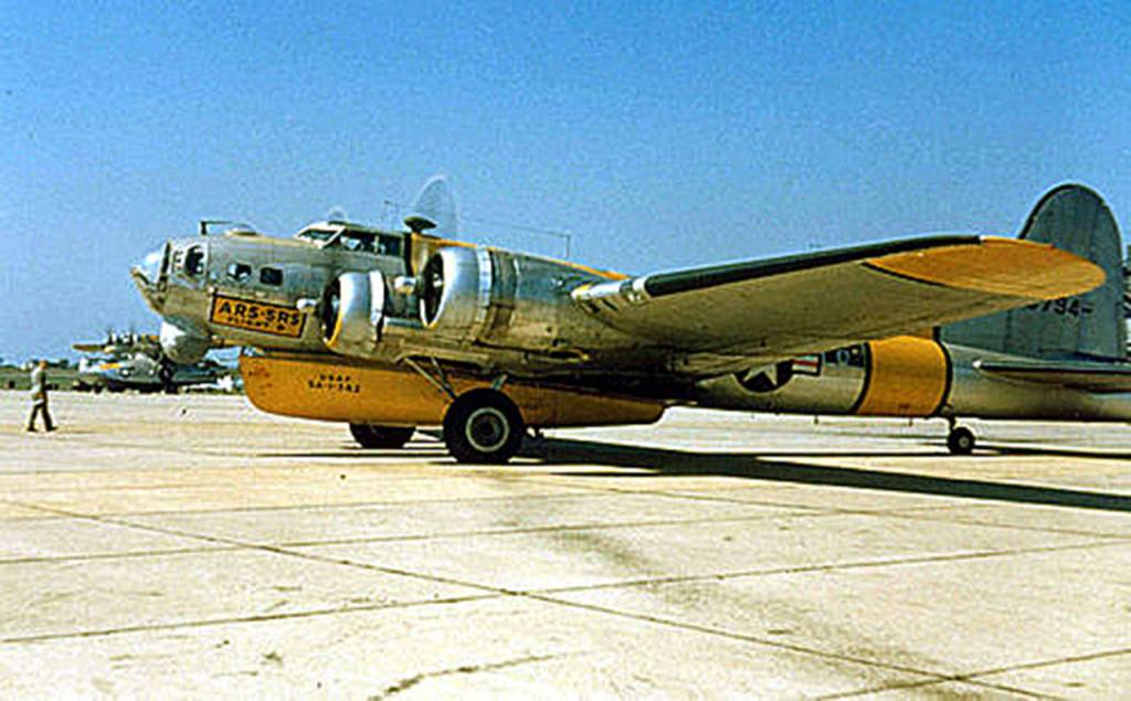 National Museum of the U.S. Air Force
A Boeing SB-17G configured with an A-1 Higgins Lifeboat, circa 1950.