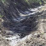 Maintenance crews from the state Department of Transportation replaced damaged guardrail and repaired some of the ditches Monday along the eastbound U.S. Highway 101 offramp to state Highway 117 in Port Angeles. The road was closed through the afternoon as drivers followed a detour via South Airport Road and West Lauridsen Boulevard. (Washington State Department of Transportation)