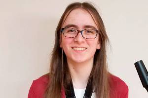 Saxophonist Maria Powell, 16, of Chimacum.