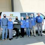The Kiwanis Club of Port Angeles raised $7,022 for local food banks in its 27th Community Tuna Fish Drive. 

Jerrie Tiderman, Kiwanis tuna chair, presented a check for $4,122 to Emily Dexter, executive director of the Port Angeles Food Bank. 

The club donated the remaining $2,900 from the annual drive to the Salvation Army Food Bank. 

Pictured, from left to right, are Carl Gay, Tim Crowley, Jerrie Tiderman, Emily Dexter, Peggy Norris, Carol McLean, Dick McLean, Lloyd Eisenman and Mark Hannah.