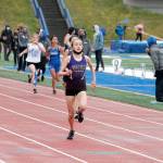 Sequims Maci Cogburn took sixth in the 200 meter dash. (Mark Krulish/Kitsap News Group)