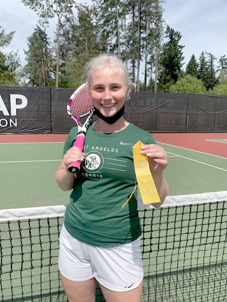 Port Angeles Emma Olsen earned a fifth-place finish in singles at the Class 1A/2A/3A Olympic League Championships at Central Kitsap High School.
