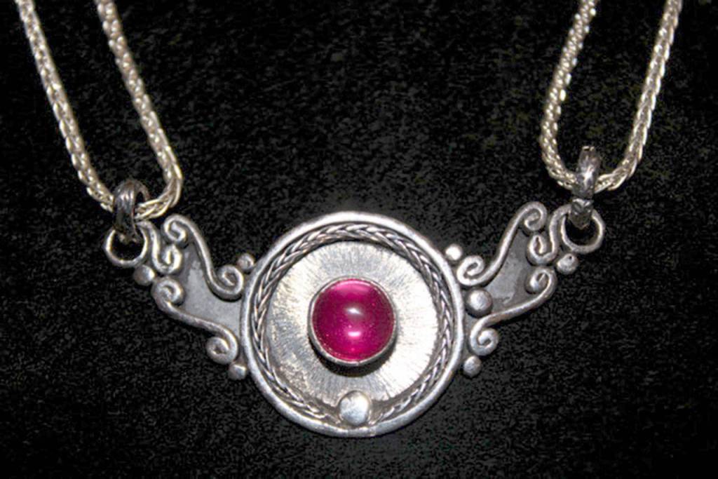 Silver jewelry by Roberto Costas Ribiero is on display at Gallery 9 in Port Townsend.