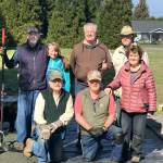Friendship Garden construction team, pictured, back row, from left to right: Kevin Duffy, Nancy Duffy, Phil Zenner and Tom Massey; front row, from left to right: Brian Berardo, Lou Foldoe and Rose Prestipino.