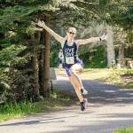 A runner with Limitless competes at Saturdays third Frosty Moss Relays. (Matt Sagen/Cascadia Films)