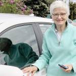 Marty Melcher of Port Angeles was awarded a 2021 Toyota Corolla when her duck was pulled Sunday as the winner of the 32nd Great Olympic Peninsula Duck Derby at Lincoln Park. Im totally flummoxed, she said. Wilder Toyota donated the vehicle for the annual fundraiser, which brought in a record $115,000 for the Olympic Medical Foundation.