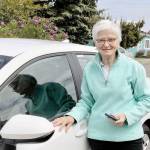 Marty Melcher of Port Angeles was awarded a 2021 Toyota Corolla when her duck was pulled Sunday as the winner of the 32nd Great Olympic Peninsula Duck Derby at Lincoln Park. Im totally flummoxed, she said. Wilder Toyota donated the vehicle for the annual fundraiser, which brought in a record $115,000 for the Olympic Medical Foundation.