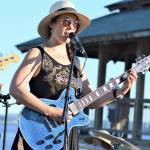 Micaela Kingslight, pictured at a 2019 Concert on the Dock, will bring her music to Tyler Plaza in downtown Port Townsend at 2 p.m. Monday. (Diane Urbani de la Paz/Peninsula Daily News)